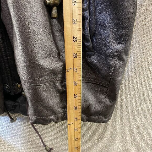 Sergio Vadducci Genuine Leather Jacket Coat Removable Lining Piel Women's Large - Picture 6 of 9